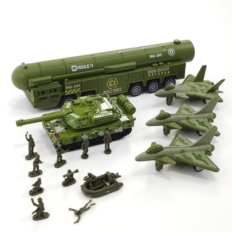 可发射东风41洲际导弹车玩具阅兵式T99坦克歼2010战斗机模型-封面