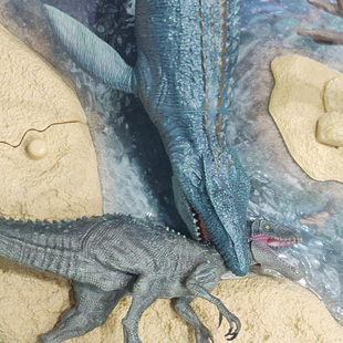 侏罗纪恐龙公园大门场景乐园套装模型手办沧龙狂暴虐龙霸王玩具