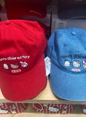 the green party绿光派对国内代购三丽鸥凯蒂猫kt猫红色鸭舌帽子