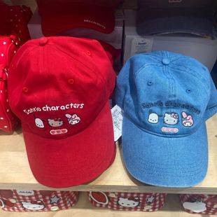 the green party绿光派对国内代购三丽鸥凯蒂猫kt猫红色鸭舌帽子