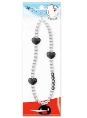 KKV联名Pingu系列卡通企鹅手机链可爱挂绳卡通串珠手提挂绳