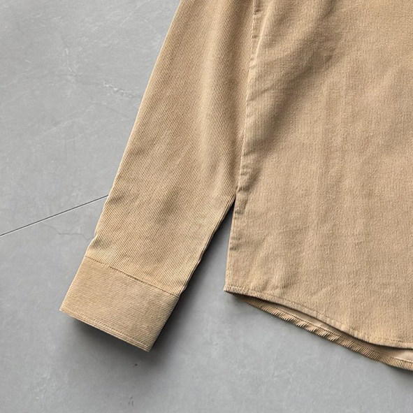 【0108】冬季新款青年流行时尚男女情侣款灯芯绒长袖衬衫衬衣19