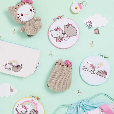 kittypusheen化妆包帆布拉链笔袋