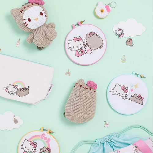 kittypusheen化妆包帆布拉链笔袋