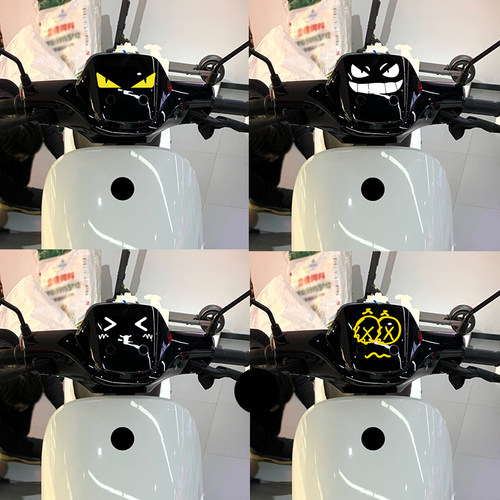 适于风挡眼睛车头贴纸电动车贴纸