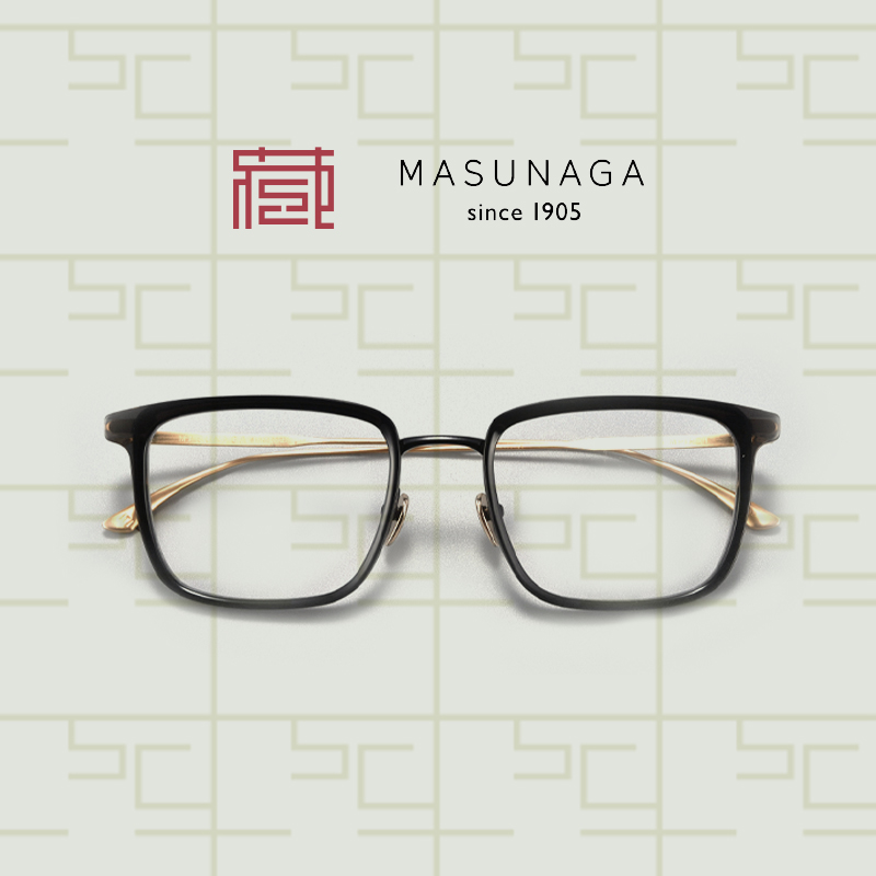 MASUNAGA增永眼镜EMPIRE I日本手工眼镜帝国纯钛大方框镜架收藏社-封面