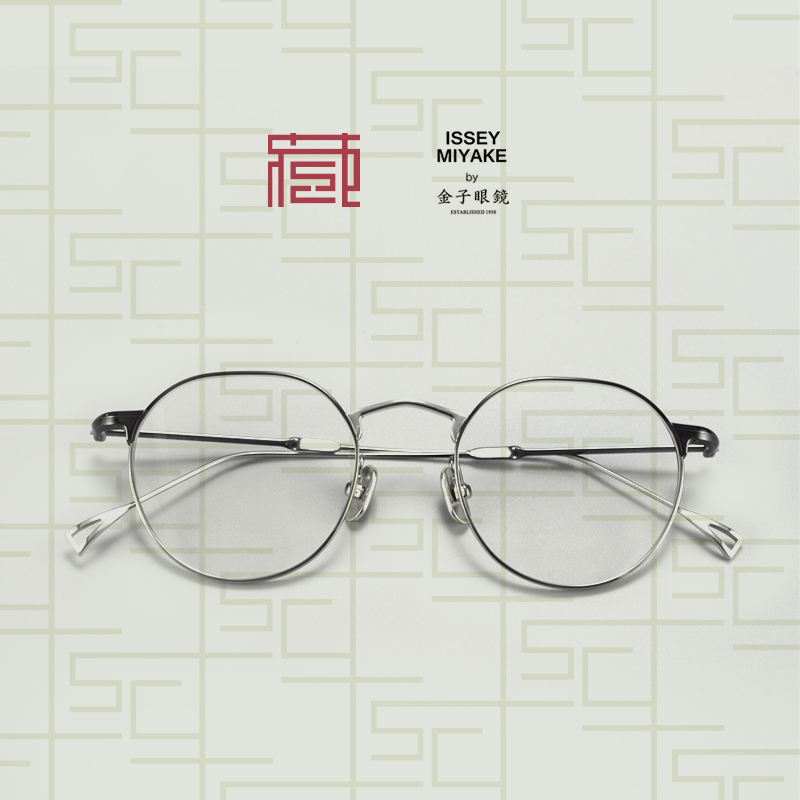 金子眼镜X三宅一生PANT III日本手工钛金属全框镜架ISSEY MIYAKE-封面