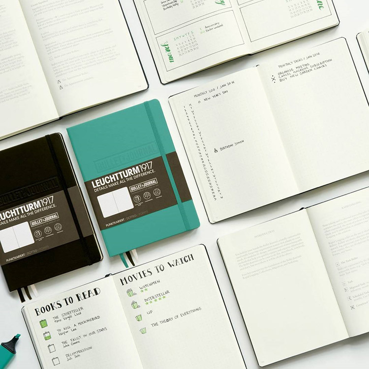 德国子弹笔记bullet点阵本灯塔