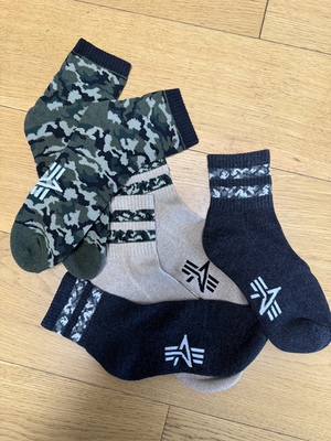 Alpha industries空军工装大牌冬季保暖袜混羊毛袜户外运动袜ma1