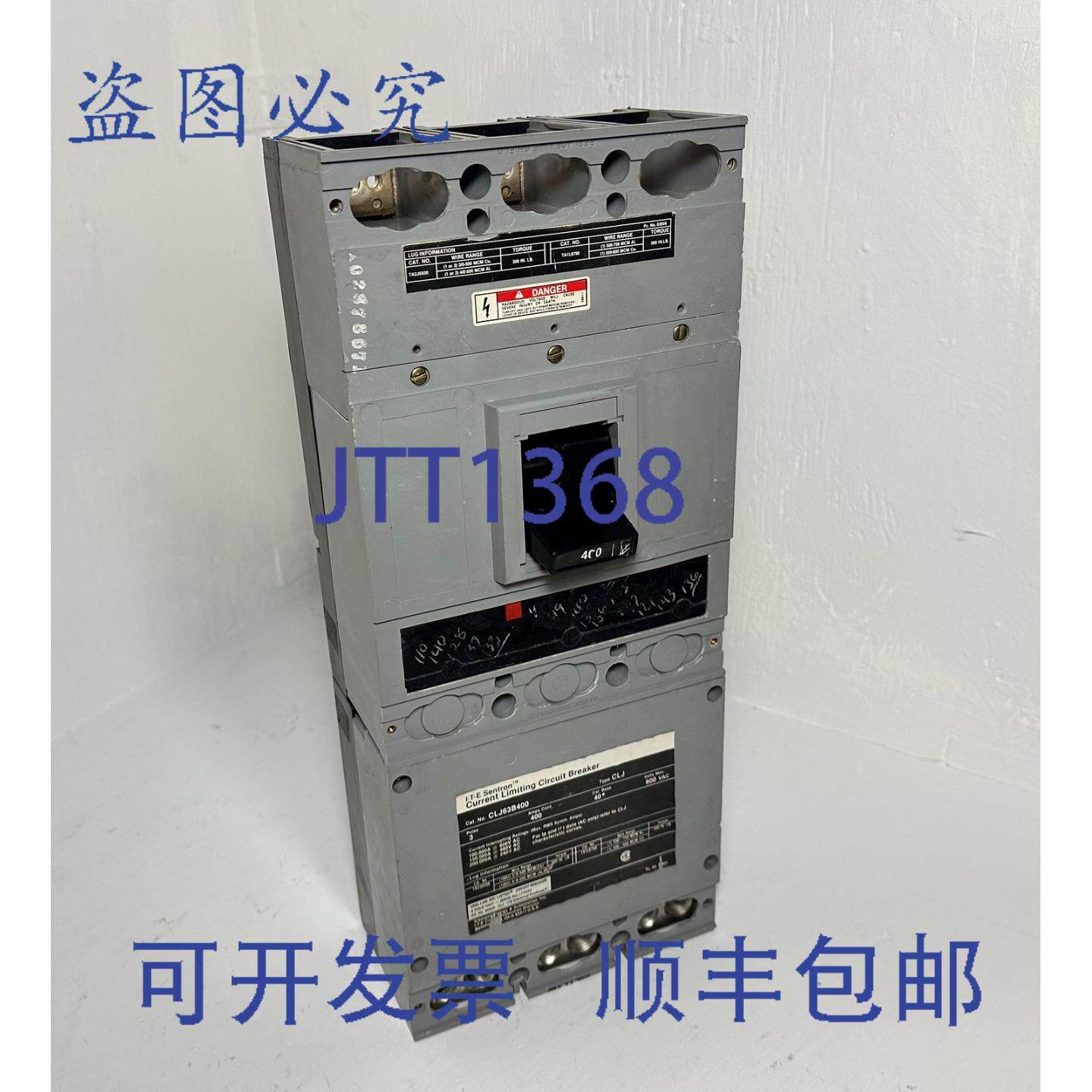 原装供应ITE CLJ63B400 400A 限流断路器 CLJ 型 3P 400 安培
