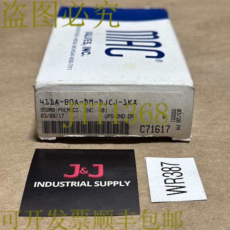 原装供应开箱 - MAC阀门411A-B0A-DM-DJCJ-1KA气动电磁阀20-120PS