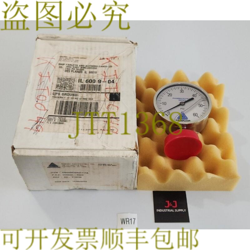 原装供应erson 仪器 EM069010041111A 压力表 0-60 磅/平方英寸 +