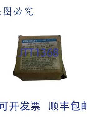 原装供应ASHCROFT 251490A02L-15/0IWV 压力表 15-0 IWV NSMP