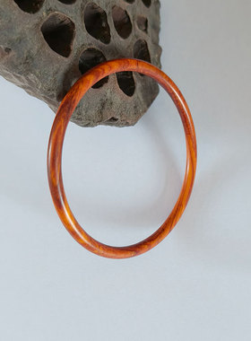 红木檀木红酸枝微凹黄檀木手镯