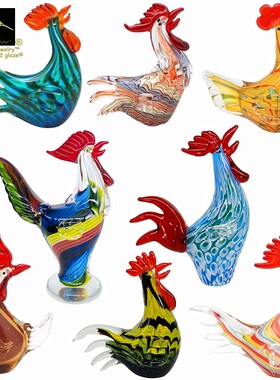 书柜摆件书房饰品小鸡琉璃雕塑