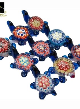 书柜摆件儿童房乌龟蜂鸟琉璃雕塑