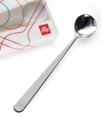 设计师logo长短咖啡勺意大利illy