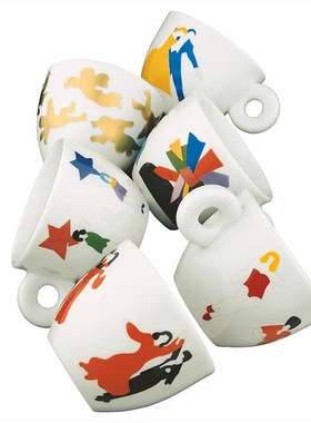 意大利illy咖啡1999年大师典藏杯Tazzine芭蕾舞者艺术浓缩杯礼盒