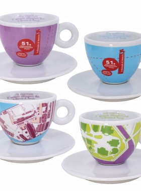 意大利illy纪念2005年第51届威尼斯艺术双年展bar浓缩卡布咖啡杯