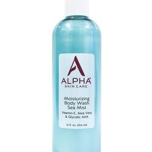 美国Alpha 祛痘鸡皮光滑送泵头 Hydrox果酸沐浴露AHA去角质保湿