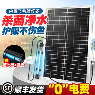 太阳能杀菌灯户外鱼池除藻uv灯飞利浦紫外线蓝光灯芯鱼缸专用消毒