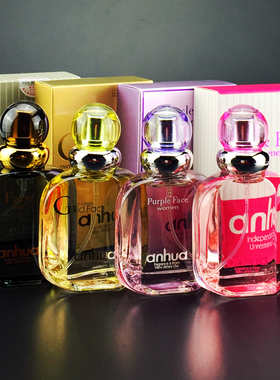 anhua安华面子香水 粉色紫色金色烟草味男士女士持久留香金面子