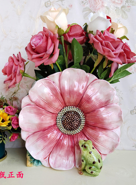 Functionart釉下彩陶瓷花朵花瓶