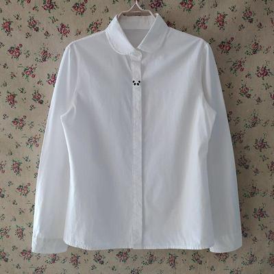 自然元素正品长袖纯棉衬衫女衫