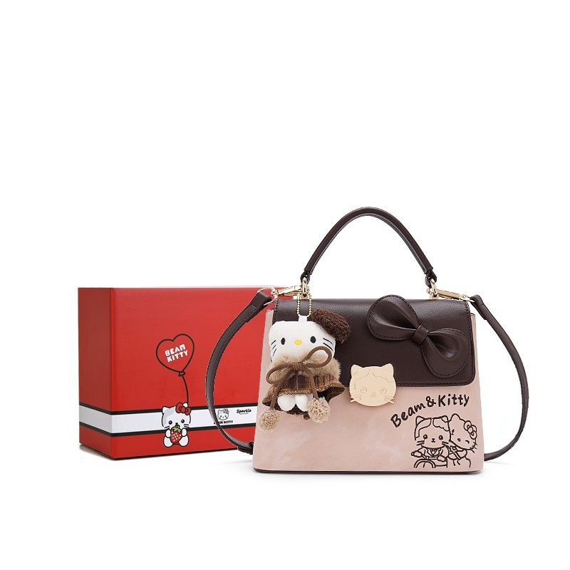 官方正品beamKitty2026新款小众复古拼色小方包女大容量盒子包包,箱包皮具/热销女包/男包,单肩包,淘宝优惠券,粉丝福利购,淘宝优惠卷