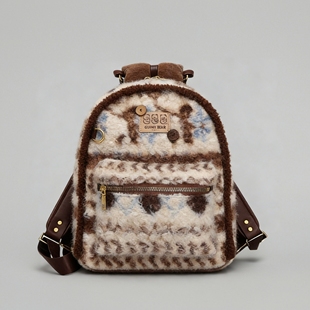官方正品beamKitty毛茸茸可爱双肩包女2026新款大容量外出背包