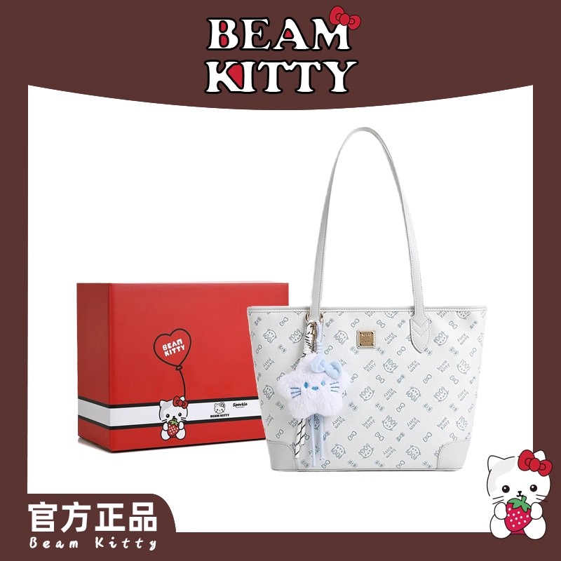 官方正品beamKitty2025新款印花托特包上课通勤休闲手提单肩女包