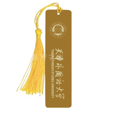 天津外国语大学黄铜金属书签定制文创校庆中国创意开学毕业纪念礼