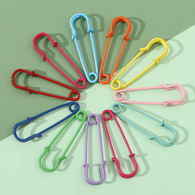 diy金属彩色超大别针钥匙扣配件