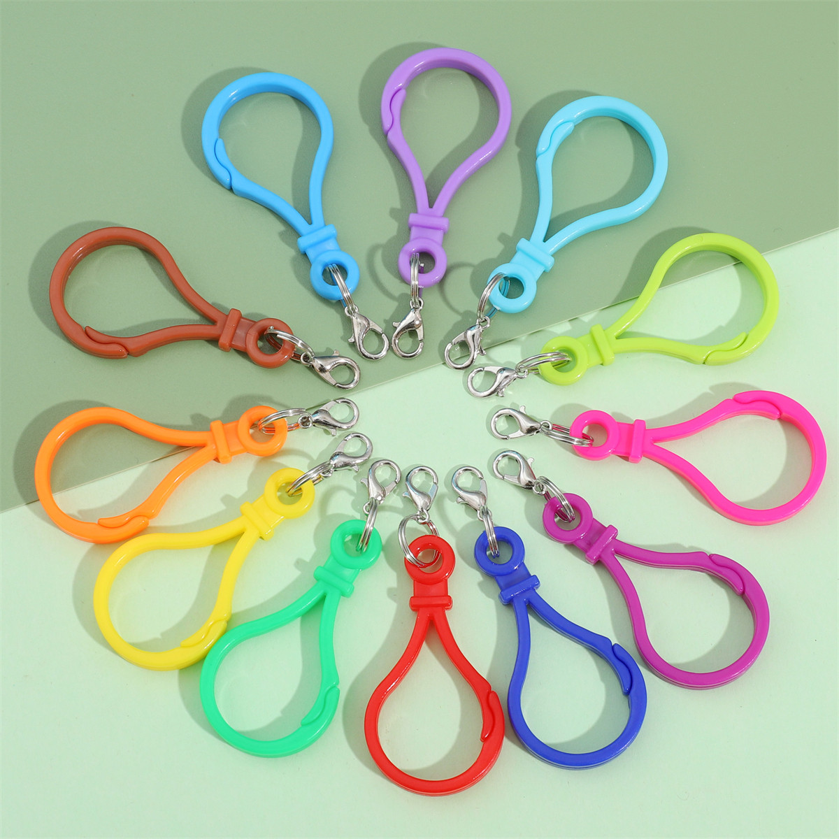 10个亚克力中号灯泡钥匙扣圈带龙虾扣彩色塑料钥匙扣包包配件挂扣,节庆用品/礼品,钥匙扣,淘宝优惠券,粉丝福利购,淘宝优惠卷