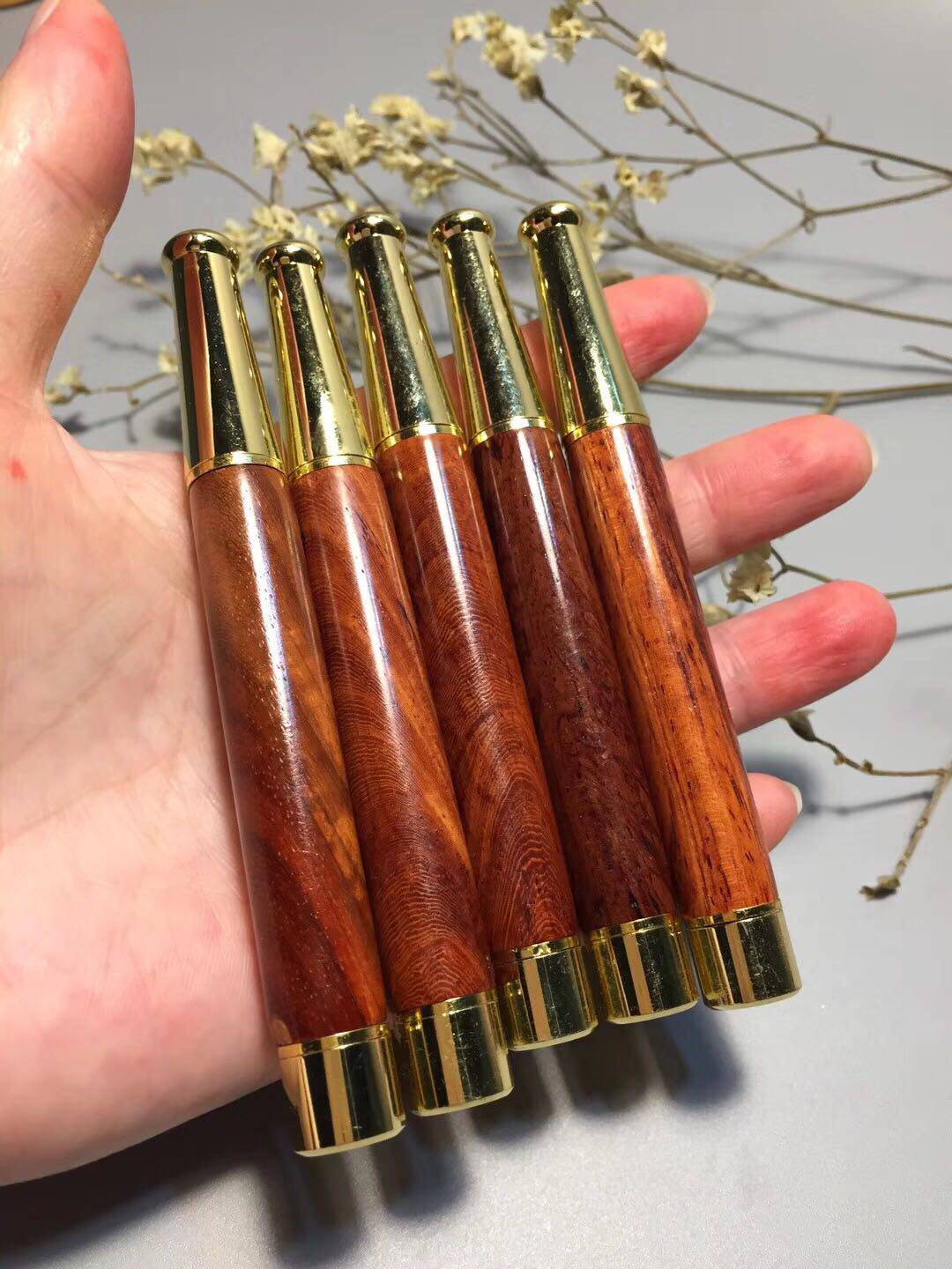 正宗黄花梨木雕刻烟嘴过滤器循环过滤型烟具实木吸烟用品木制送礼