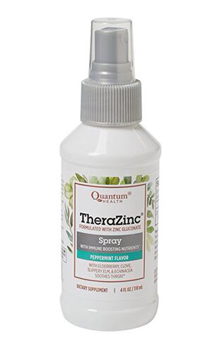 美国代购Quantum Health TheraZinc Oral Spray, Immune Support