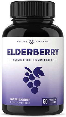 Elderberry Capsules 1200mg - Premium Supplement for Powerful