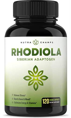 Rhodiola Rosea Supplement 600mg - 120 Capsules Siberian Root