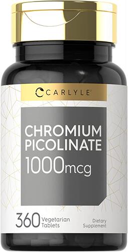 Ultra Chromium Picolinate 1000mcg | 360 Tablets | Supports W