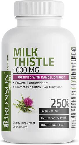 美国代购Milk Thistle 1000mg Silymarin Marianum & Dandelion R