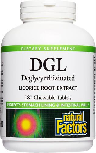 美国代购Natural Factors, Chewable DGL 400 mg, Licorice Extra