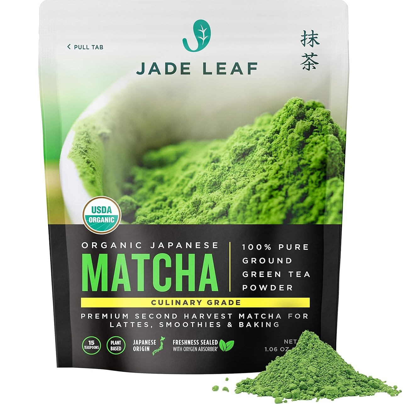美国代购Jade Leaf Matcha Green Tea Powder - USDA Organic, Au图片