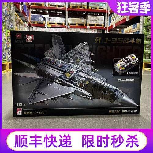 山姆歼J-35战斗机积木模型