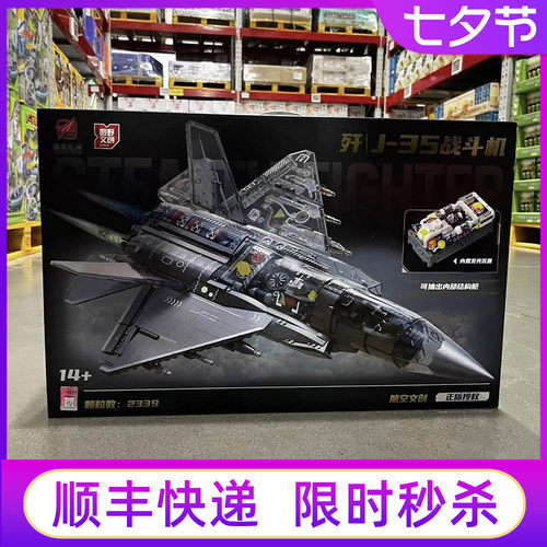 山姆歼J-35战斗机积木模型