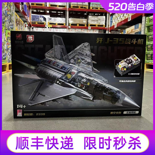 山姆歼J-35战斗机积木模型