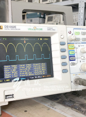 二手彩色数字储存示波器 100M/50M 双通 原装 DS1102E/DS1052E