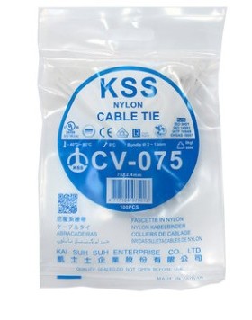 KSS扎带CV-075白CV-075K耐候性CV-075W抗紫外线黑CV-075B 75*2.4
