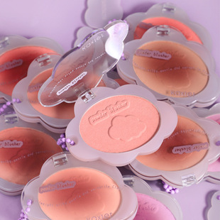 卡希尔绵绵云朵软糯腮红自然提气色膨胀色腮紫女单色修容眼影懒人