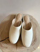 女高级感凉拖 懒人休闲一脚蹬羊皮穆勒鞋 超软底包头半拖鞋 女外穿