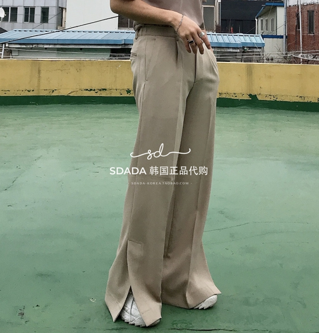 SDEEPSLITWIDE开叉西裤